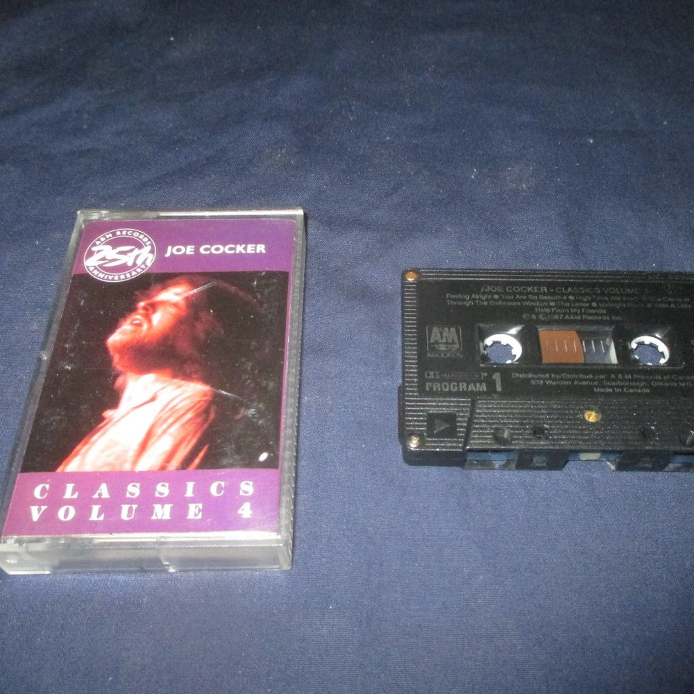 Joe Cocker- Classics Vol. 4 on cassette (A & M Records Canada , 1987)